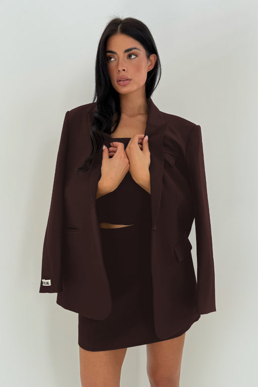 Unique The Label - Novee Blazer - PS Chocolate